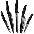 Kitchen Knife Set - Black Handle | Black Blade