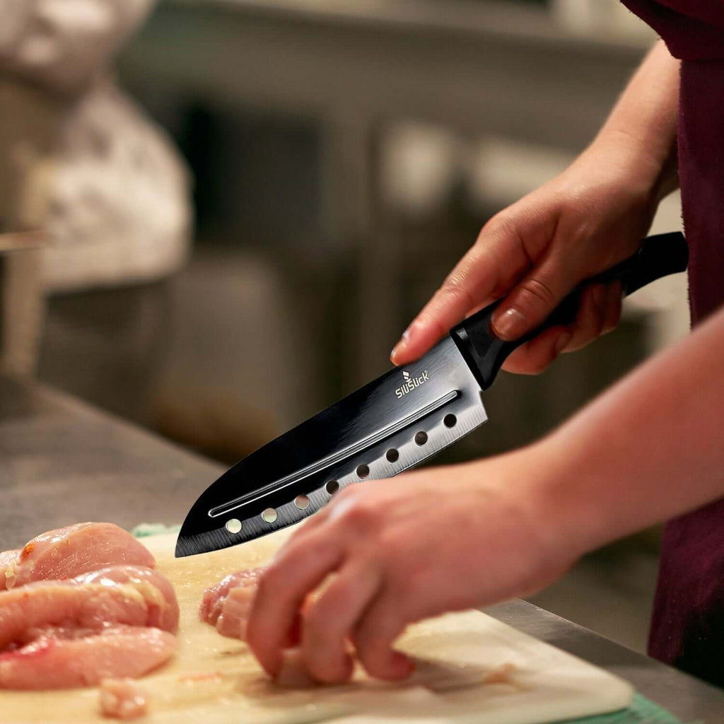 Kitchen Knife Set - Black Handle | Black Blade
